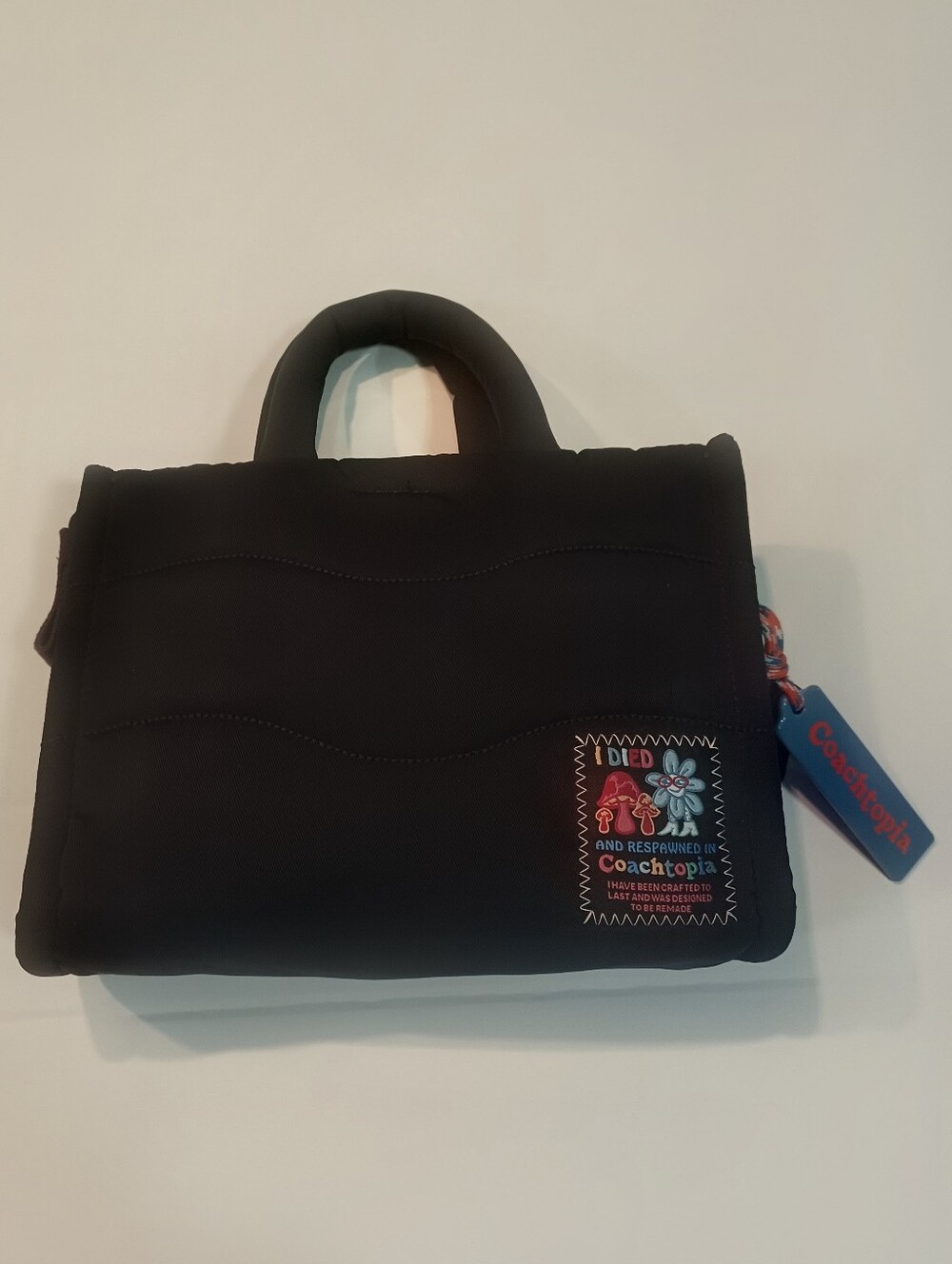 Coachtopia Alter Ego Black Mini Quilted Tote - Picture 2 of 10